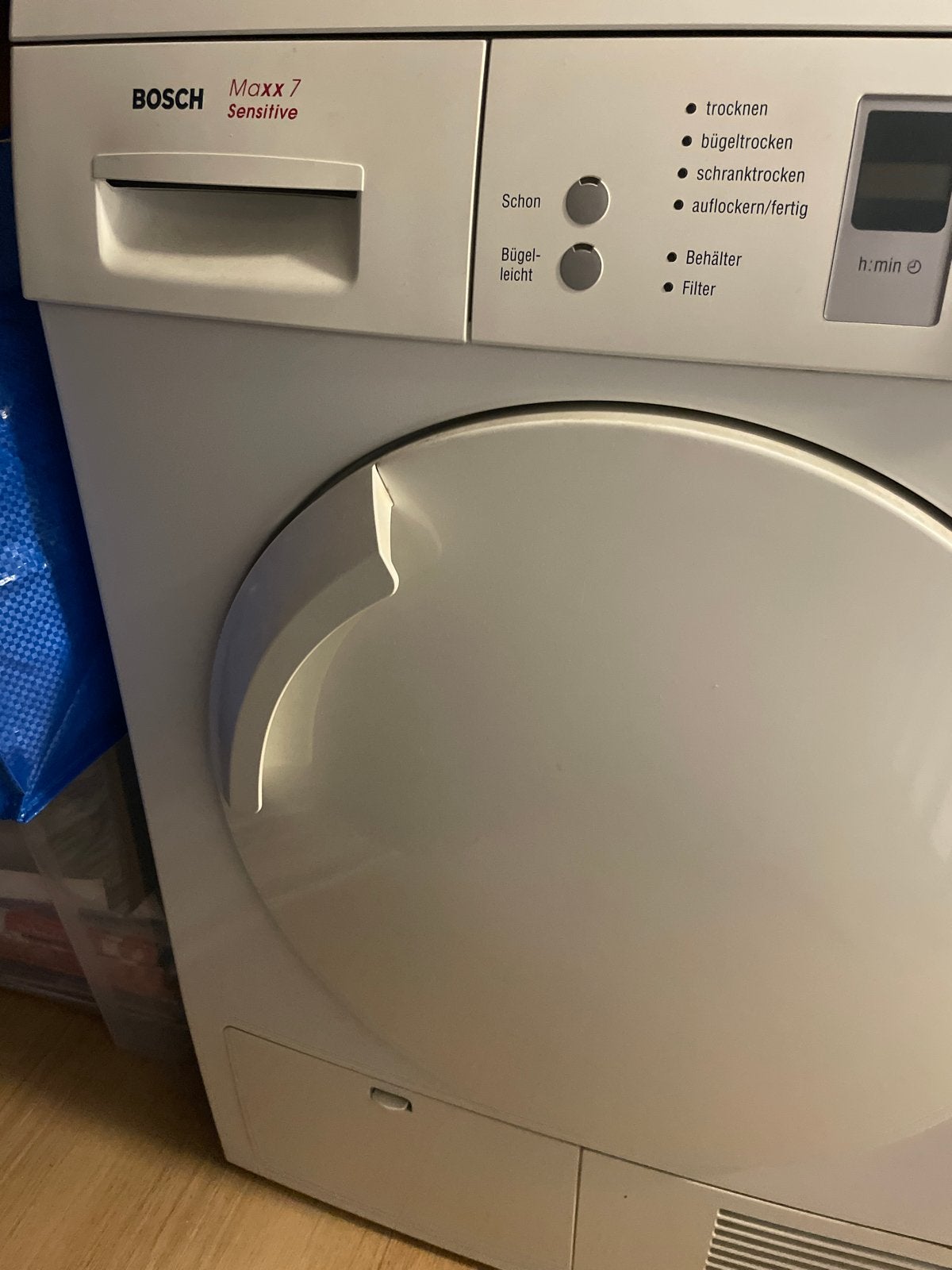 Defecte Bosch Maxx 7 Sensitive wasdroger - Voor onderdelen, Ophalen, 6 tot 8 kg, Voorlader, Niet werkend
