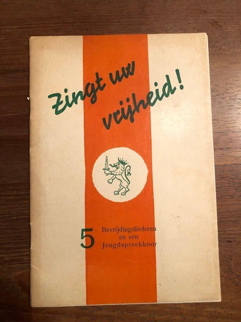 1945 Bevrijdingsliederen Zingt uw Vrijheid! jeugdspreekkoor, Ophalen of Verzenden, Overige onderwerpen, Louis Schwartz, Tweede Wereldoorlog