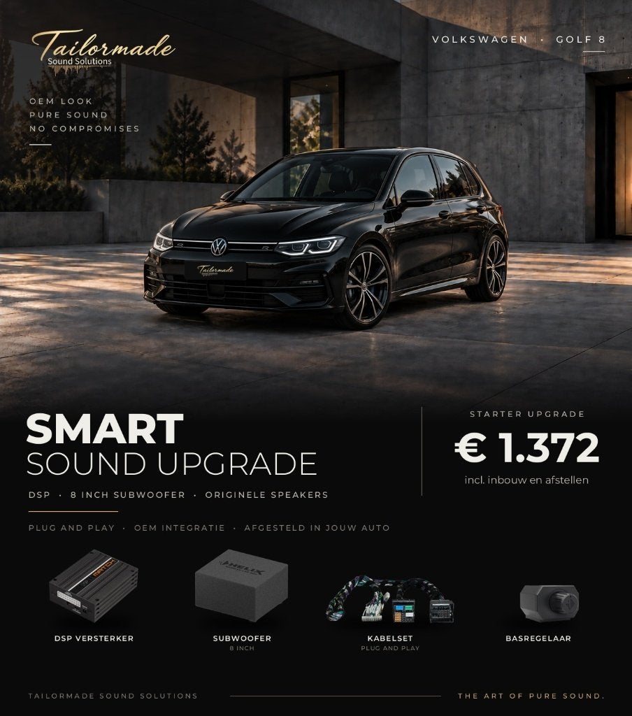 Volkswagen Golf 8 audio upgrade vanaf €1.372 incl. inbouw, Auto diversen, Ophalen, Nieuw