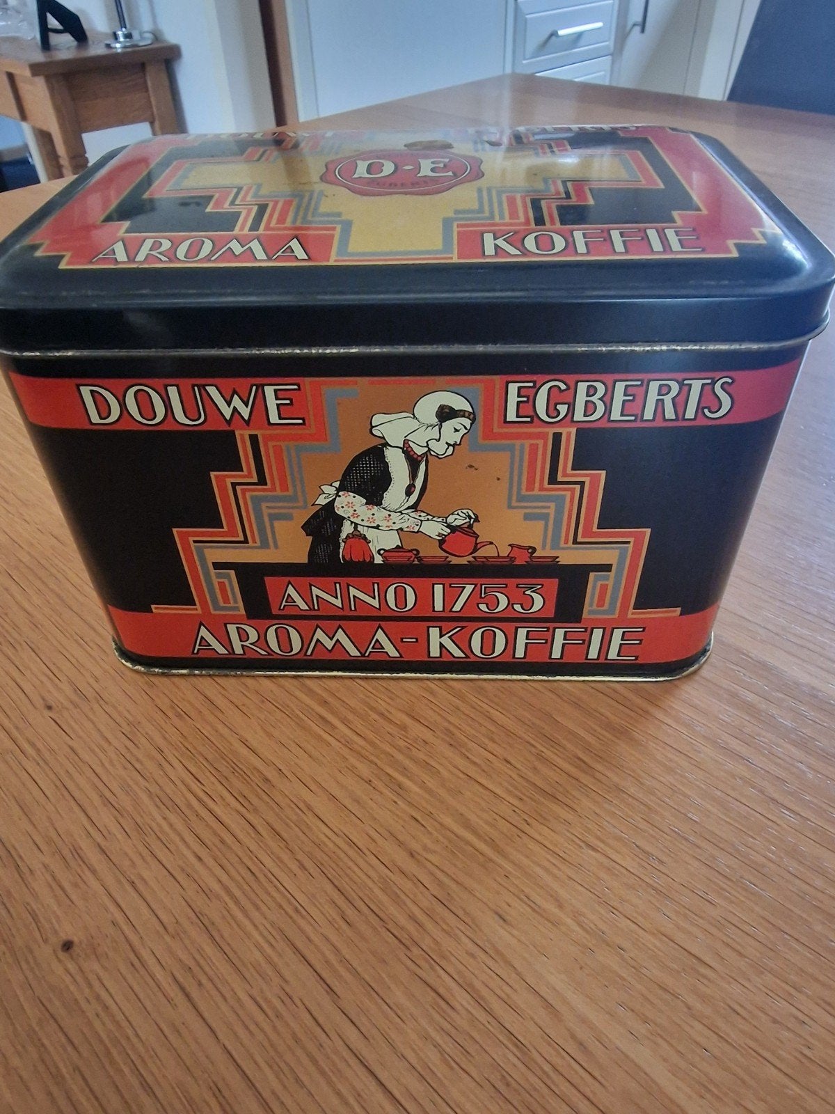 Vintage Douwe Egberts Aroma Koffie blik Anno 1753, Ophalen of Verzenden