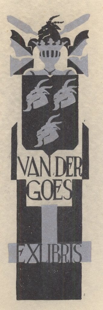 0490 Ex Libris Nederland : Jeanne Bieruma Oosting, 1927, Verzenden, Ex libris