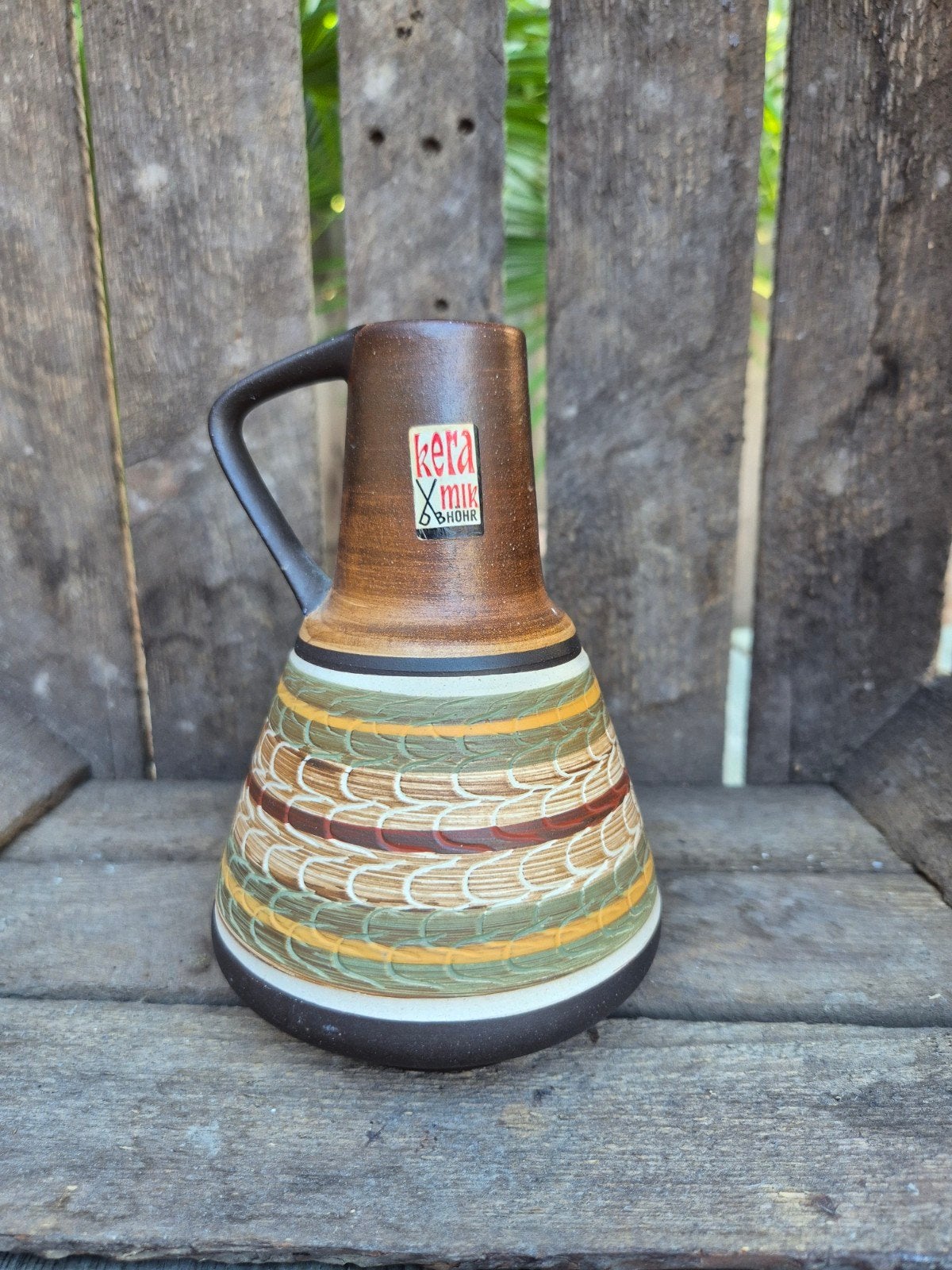 Vintage Keramik Fohr vaas - West Germany aardewerk, Ophalen of Verzenden