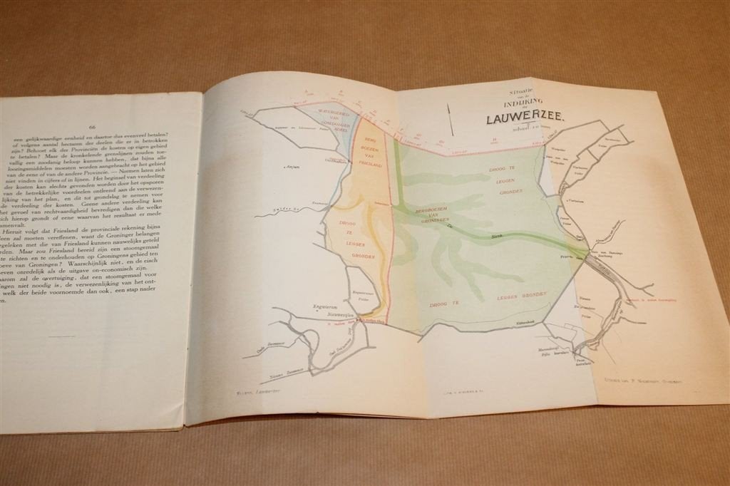 Lauwerzee-plannen — S.H. Ellens — Met Kaarten [1909], Ophalen of Verzenden, Gelezen