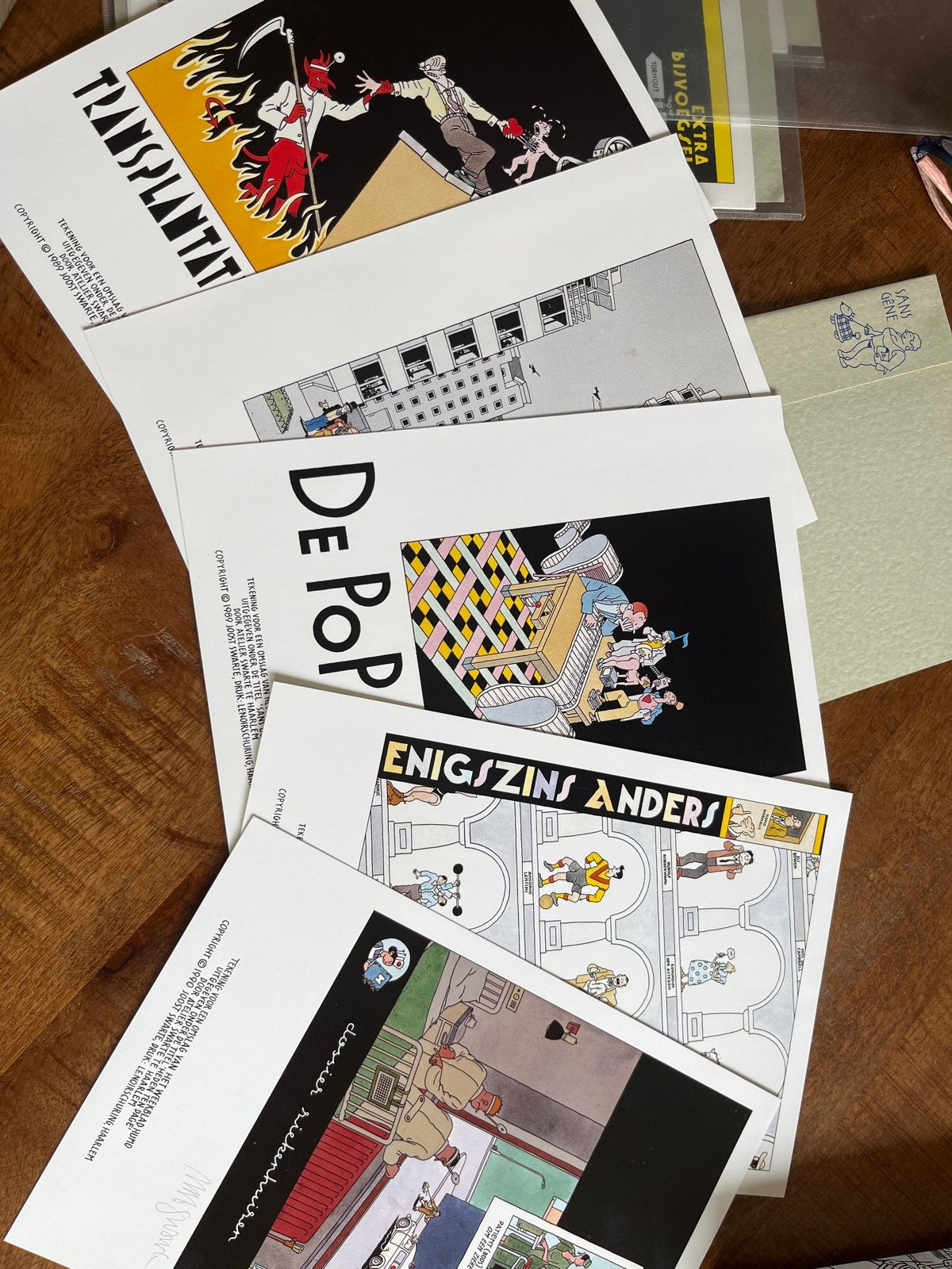 Joost Swarte Prenten/Posters - Set van 5, Meerdere stripboeken, Ophalen, Zo goed als nieuw