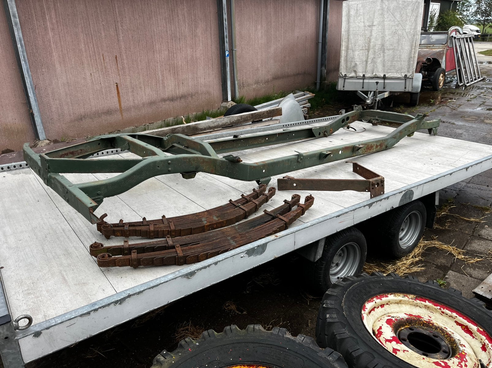 Willy’s Nekaf. M170 chassis ongelast en bladveren, Ophalen, Gebruikt