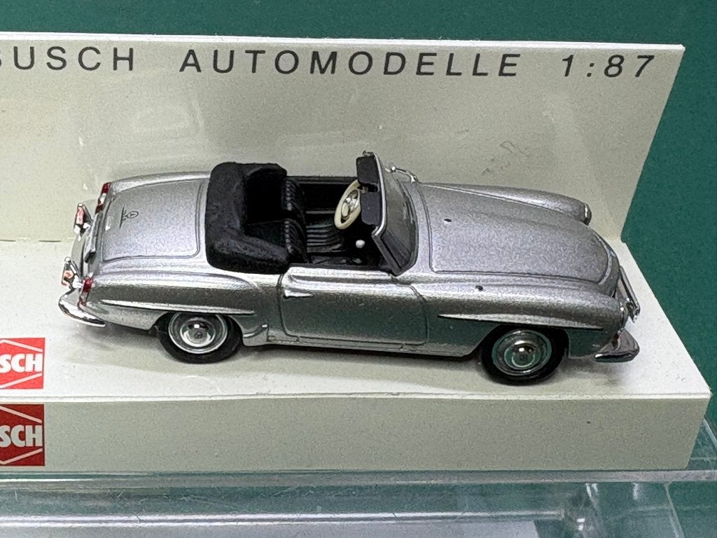 Busch Mercedes Benz 190SL Cabrio offen IMG7206/7/8/9, Ophalen of Verzenden, Nieuw, Auto, Overige merken