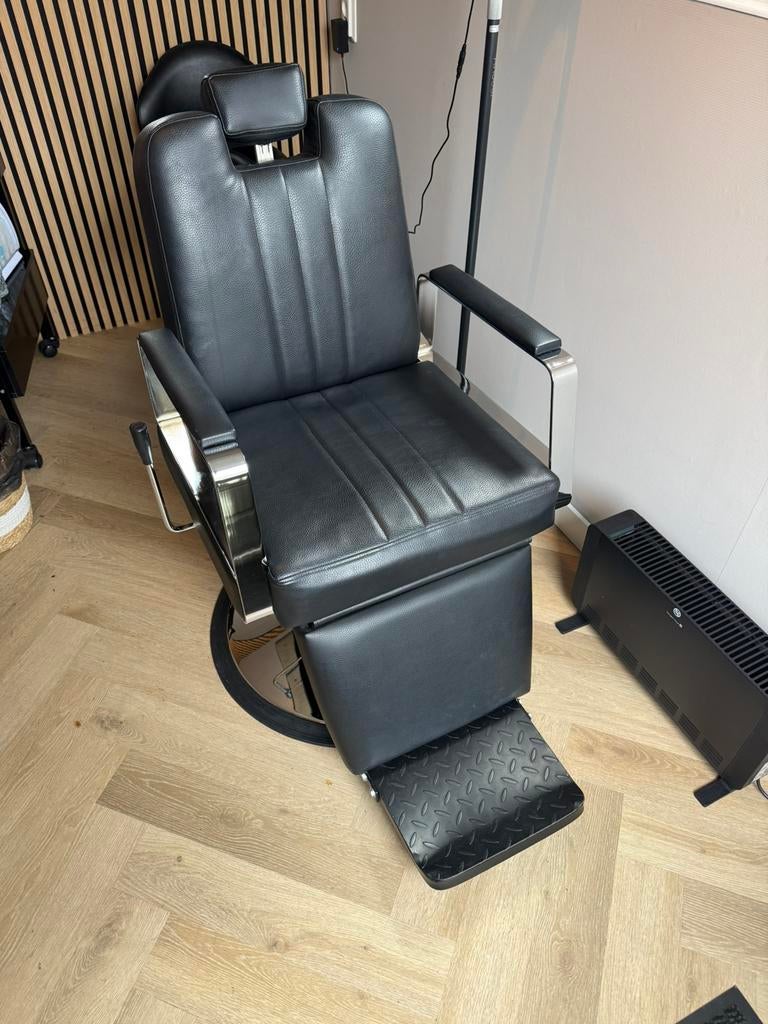 Barbier/Behandelstoel, Ophalen, Gebruikt, Zwart, Leer