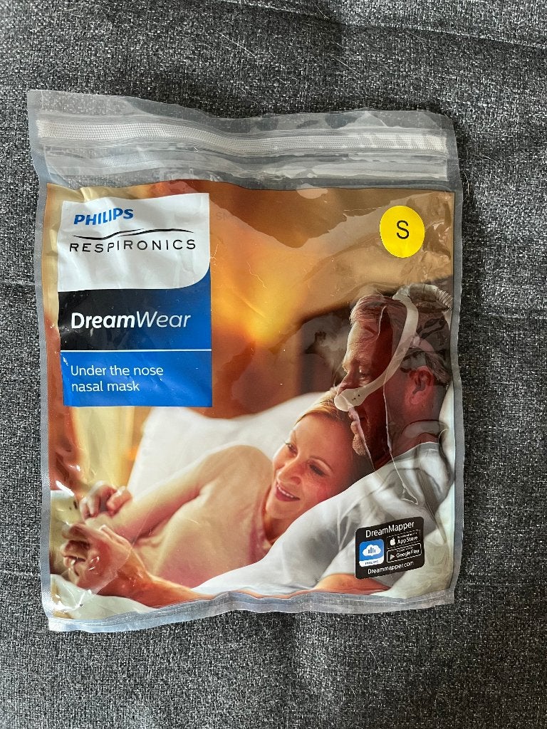Philips Dreamweaver Under the nose  mask CPAP size small, Diversen, Verpleegmiddelen, Ophalen, Zo goed als nieuw