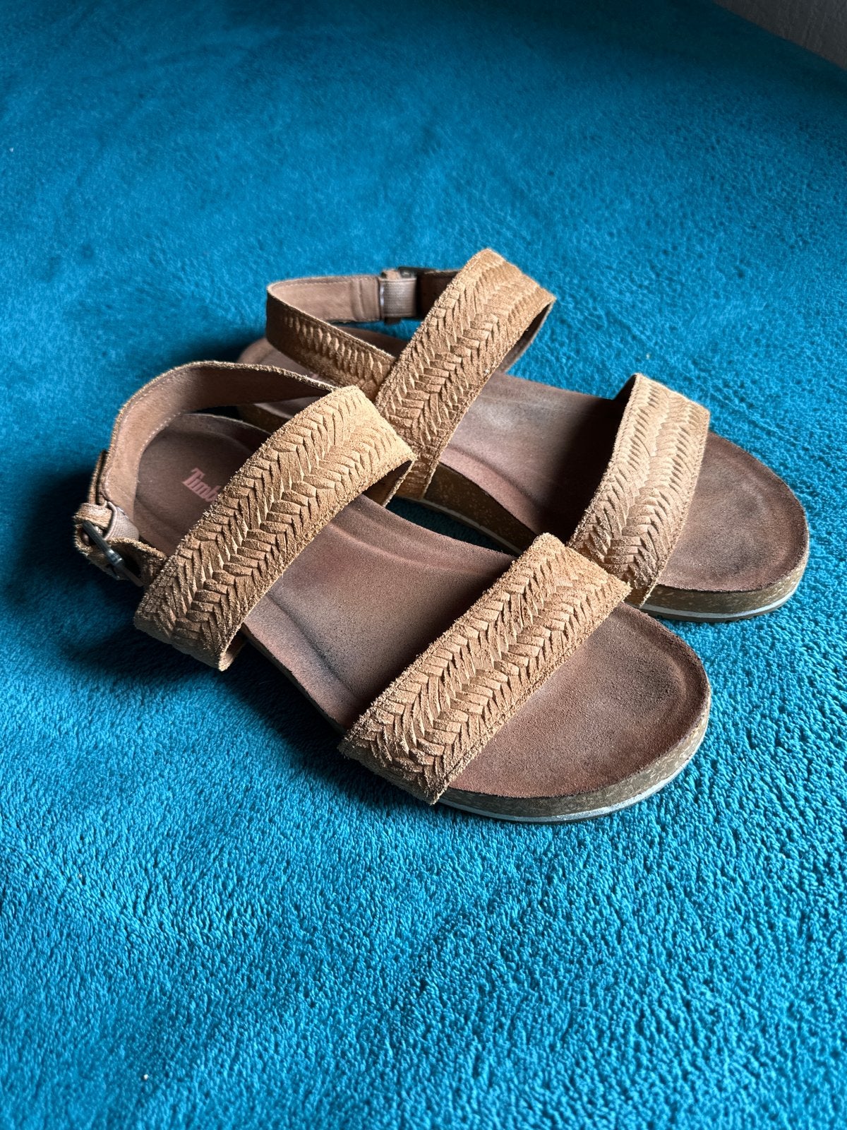 Timberland sandalen maat 39.5, Ophalen of Verzenden, Zo goed als nieuw, Bruin, Sandalen of Muiltjes