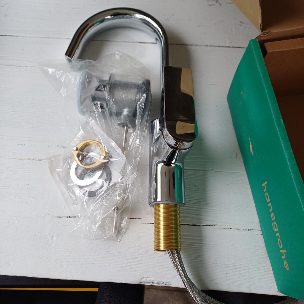 Hansgrohe Keukenkraan - Nieuw in Doos, Ophalen of Verzenden, Nieuw, Chroom, Kraan