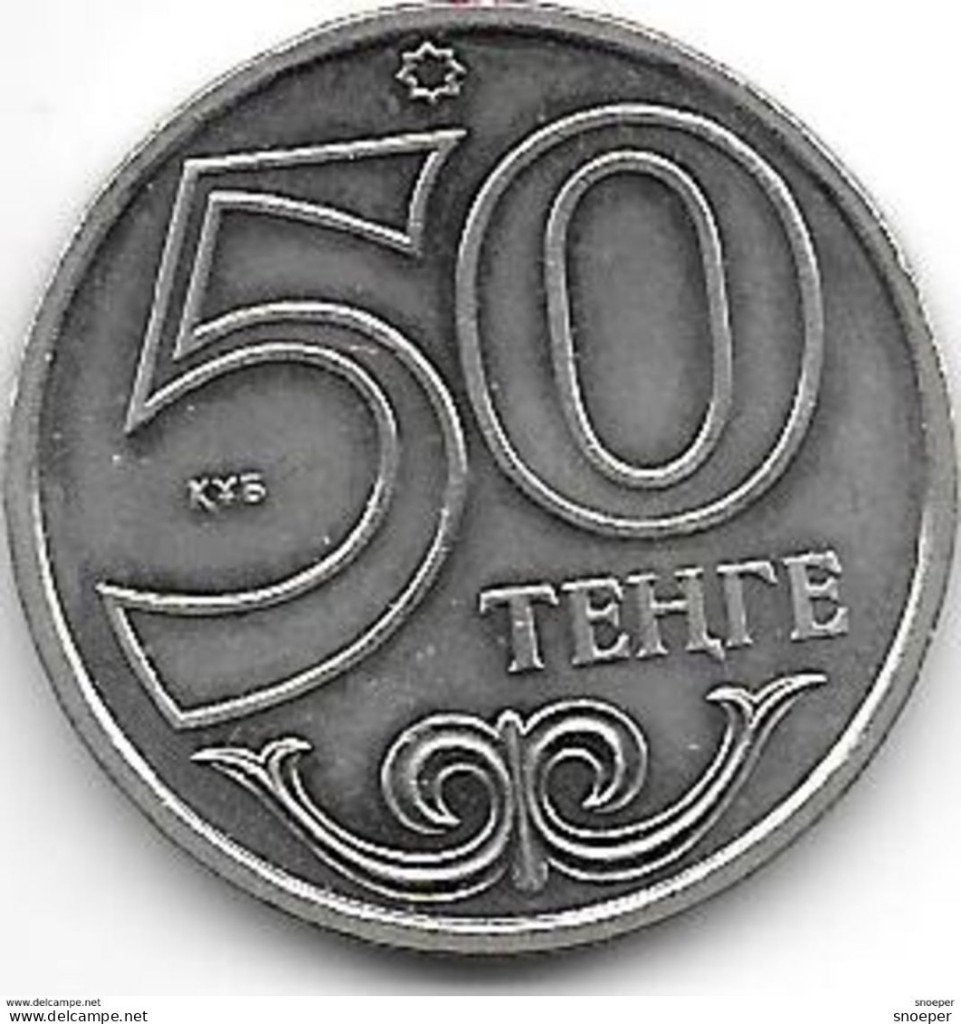 kazakhstan 50 tenge 2000 km 27 bu, Verzenden, Centraal-Azië, Losse munt