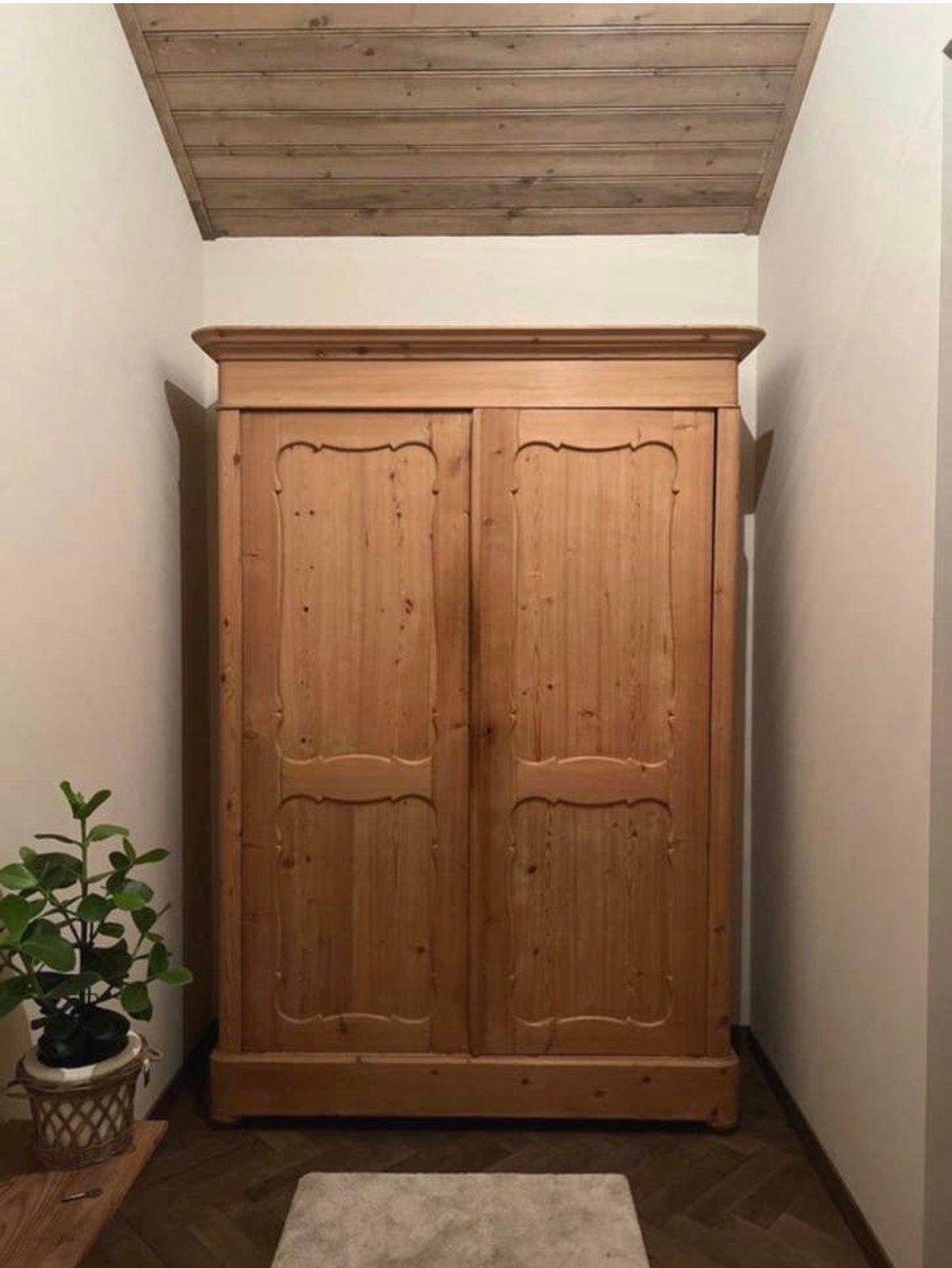 Antieke Biedermeier kledingkast - gedemonteerd. Kast. Hout., Huis en Inrichting, Ophalen, Zo goed als nieuw, 25 tot 50 cm, 200 cm of meer