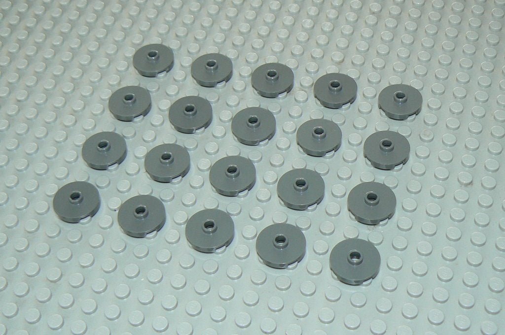 L541 Ronde stenen 2x2 met 1 nop donker grijs 20 st., Ophalen of Verzenden, Nieuw, Losse stenen, Lego