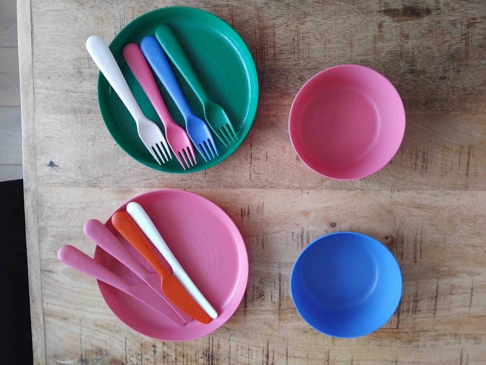 Kleurrijk kinderbestek en servies set ikea, Ophalen, Nieuw