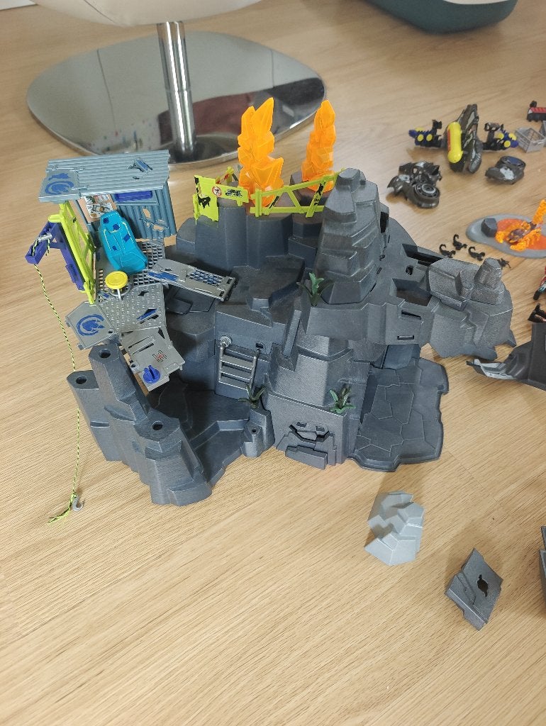 Playmobil dino rise: rock t-rex gevecht der giganten en meer, Ophalen, Complete set, Overige typen, Zo goed als nieuw