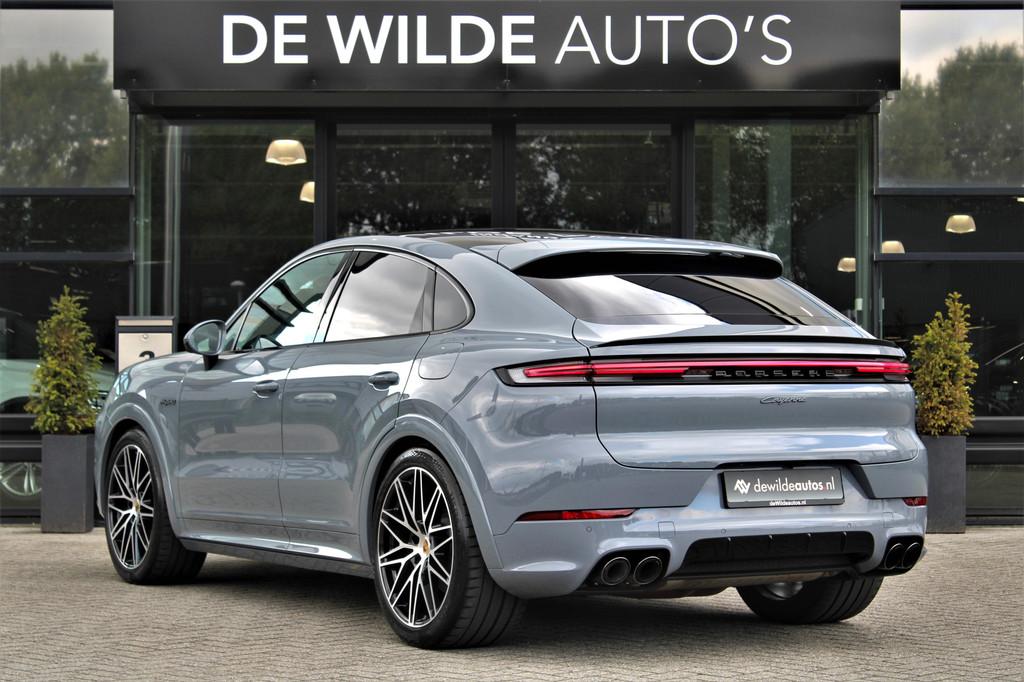 Porsche Cayenne Coupé 3.0 E-Hybrid SportDesign 470pk Pano S, Automaat, Automatische klimaatregeling, Gebruikt, Zwart