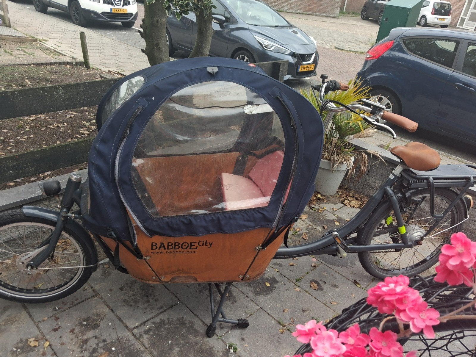 Electrische bakfiets babboe, Fietsen en Brommers, Fietsen | Bakfietsen, Ophalen of Verzenden, Gebruikt, 4 kinderen of meer