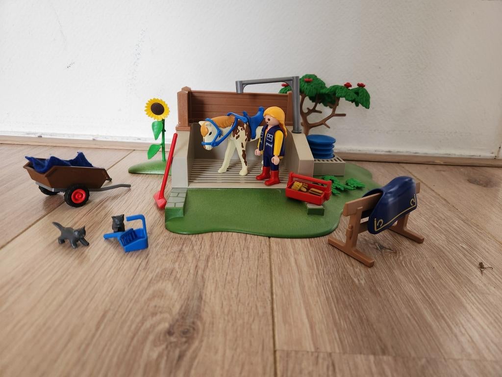 Playmobil Paarden Wasplaats 4193, Ophalen of Verzenden, Gebruikt