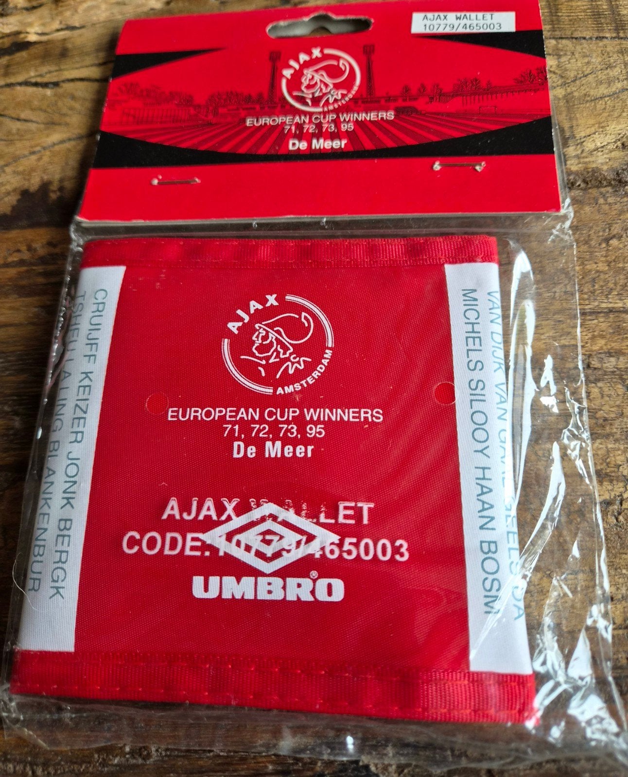 originel ajax umbro portemonne de Meer, Verzamelen, Ophalen of Verzenden, Nieuw, Ajax