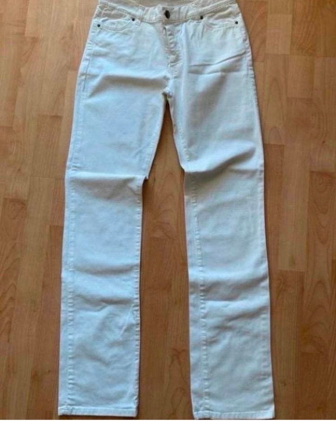 XANDRES witte lange broek, Maat 38/40 (M), Verzenden, Wit, Zo goed als nieuw