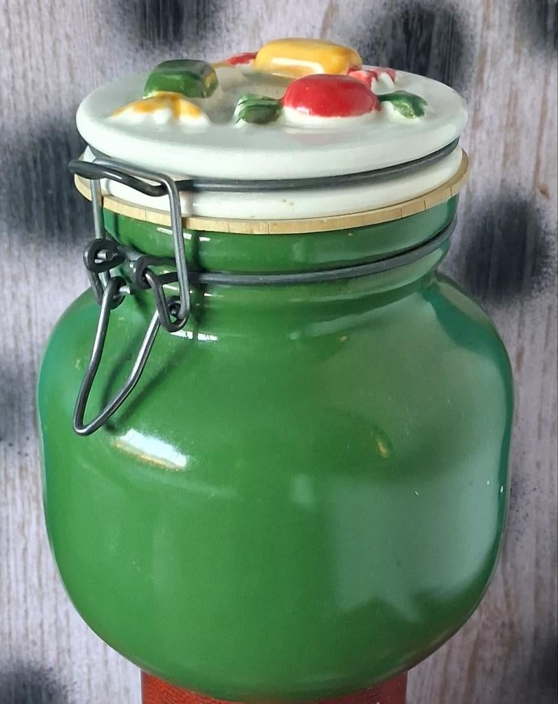Voorraad pot snoep/bonbons. Keramiek.  Beugelsluiting. 14/16, Ophalen, Voorraadpot, Steen/keramiek, Overige merken