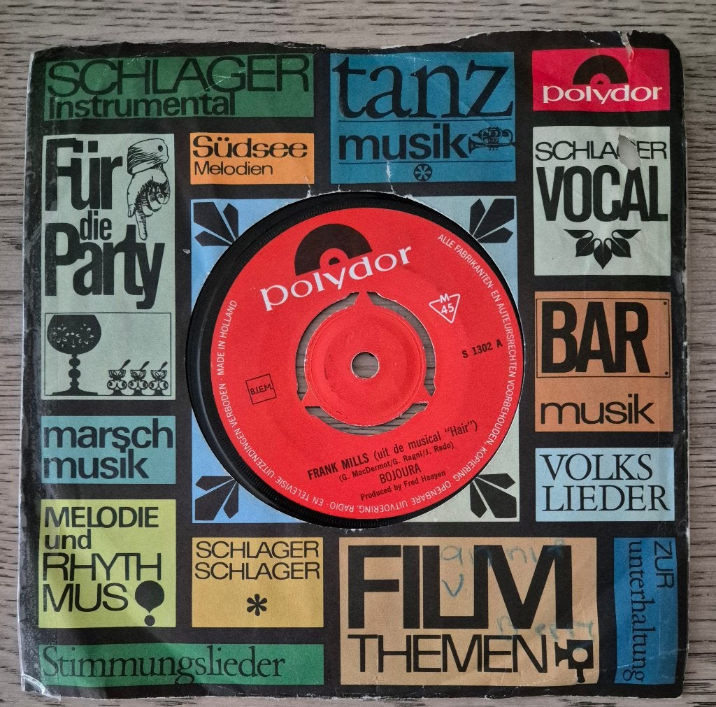 Bojoura – Frank Mills, Gebruikt, 7 inch, Ophalen of Verzenden, Pop