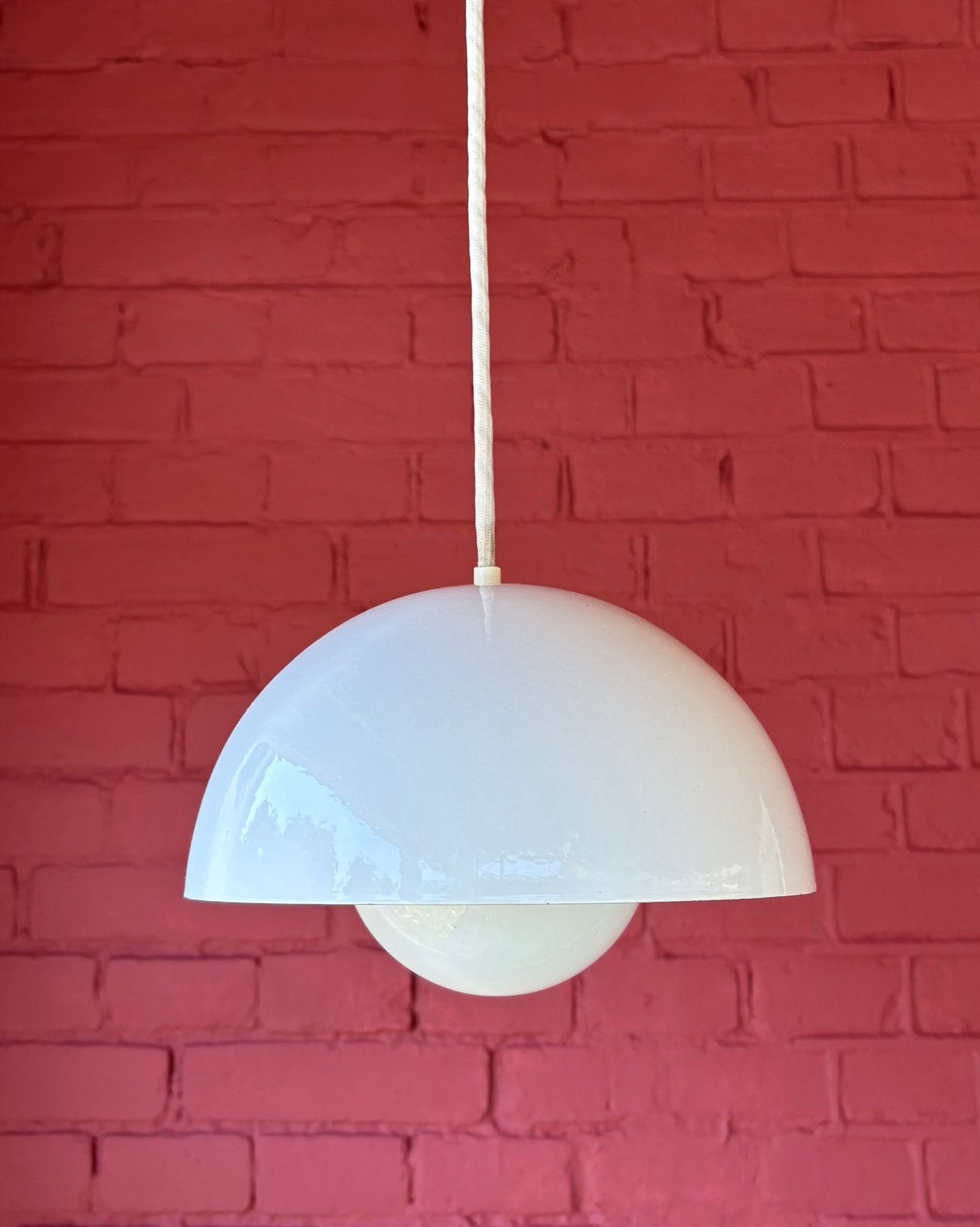 Louis Poulsen VP1 Flowerpot emaille Verner Panton, Zo goed als nieuw, X, Louis Poulsen VP1 flowerpot, Metaal