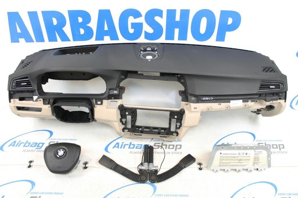 Airbag set - Dashboard beige head up BMW 5 serie F10 2009-..