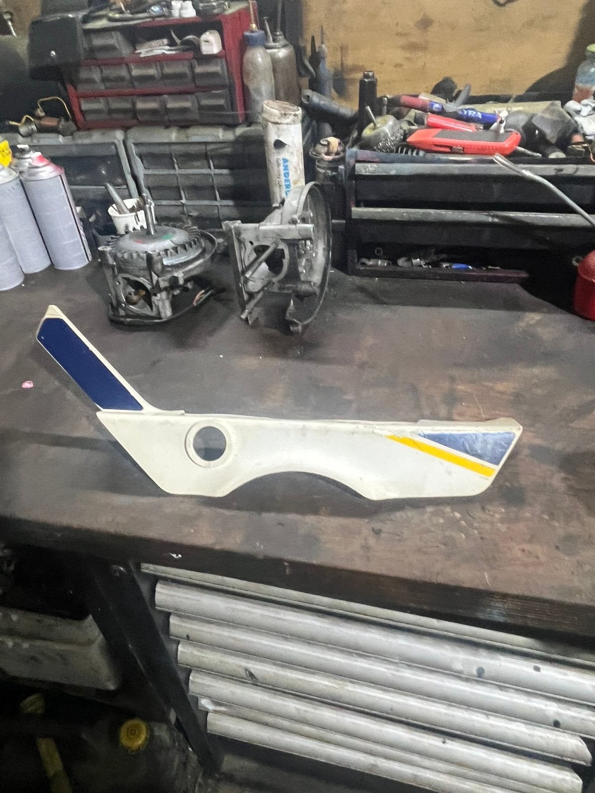 Gilera citta blauwe two tone kap, Ophalen of Verzenden, Gebruikt, Kap, Gilera