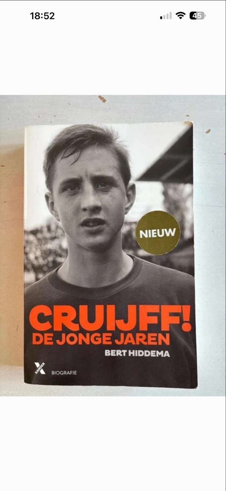 Cruijff! De Jonge Jaren - Bert Hiddema (Nieuw), Ophalen of Verzenden, Zo goed als nieuw, Sport
