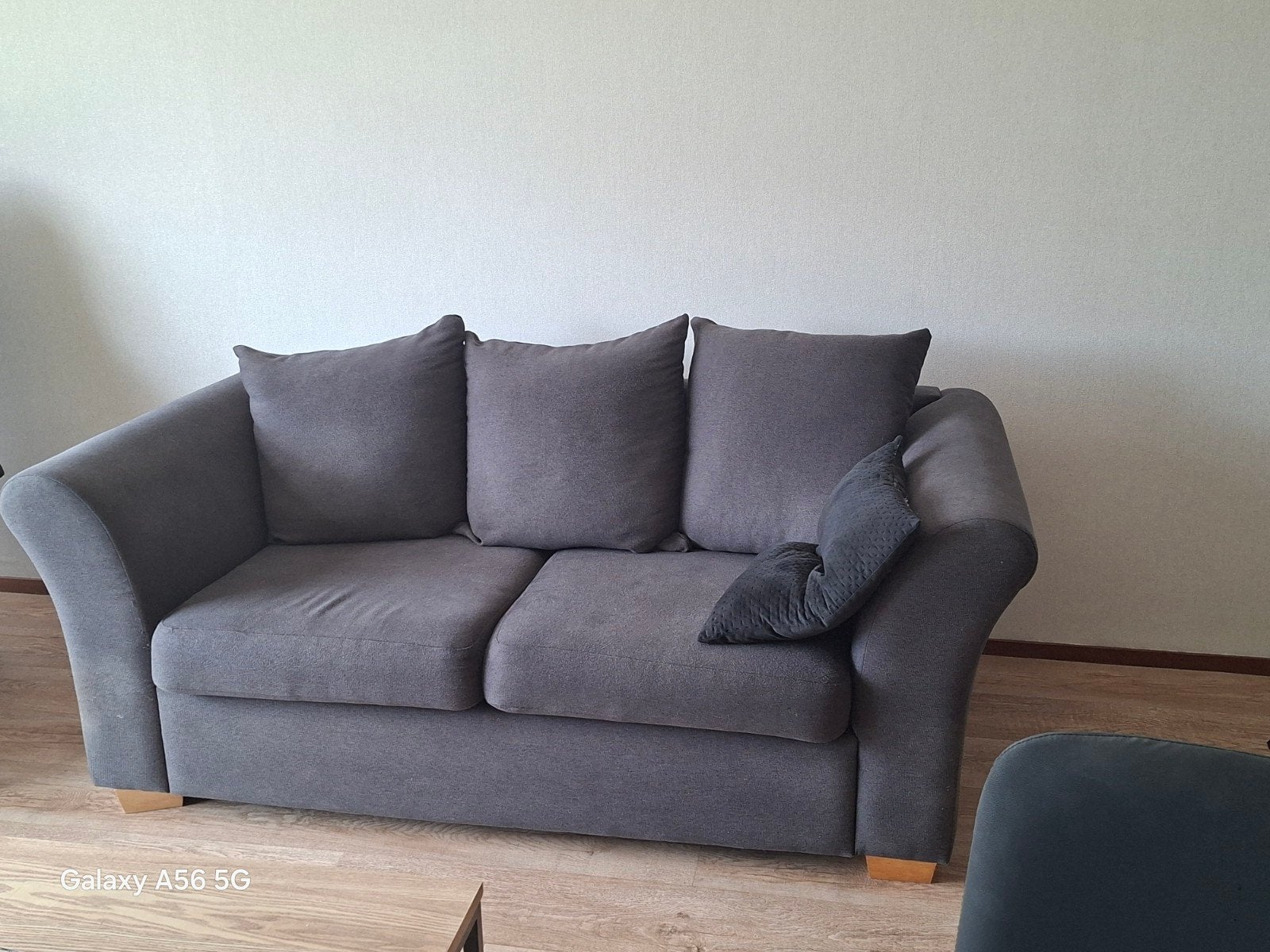 Comfortabele 2-zitsbank - Grijs, Ophalen, Gebruikt, 150 tot 200 cm, Tweepersoons