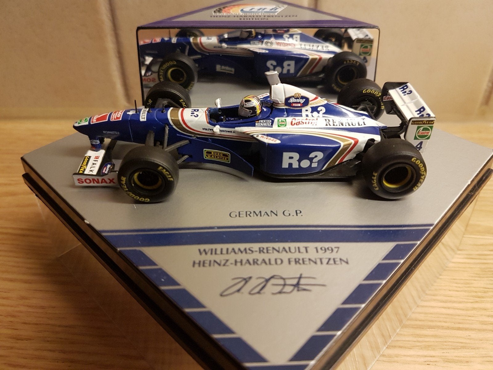F1 Williams Renault fw19 Heinz h frentzen Gp Duitsland 1997, Ophalen of Verzenden, Zo goed als nieuw, Auto, Overige merken