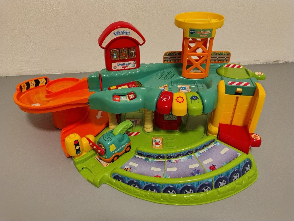 VTech Toet Toet Auto's Garage - met Takelwagen, Ophalen of Verzenden, Zo goed als nieuw, 2 tot 4 jaar