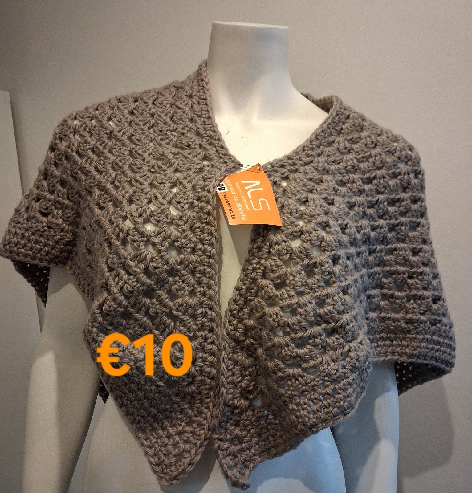 Gehaakte Bolero/Shrug, Maat 38/40 (M), Bruin, Nieuw, Ophalen of Verzenden