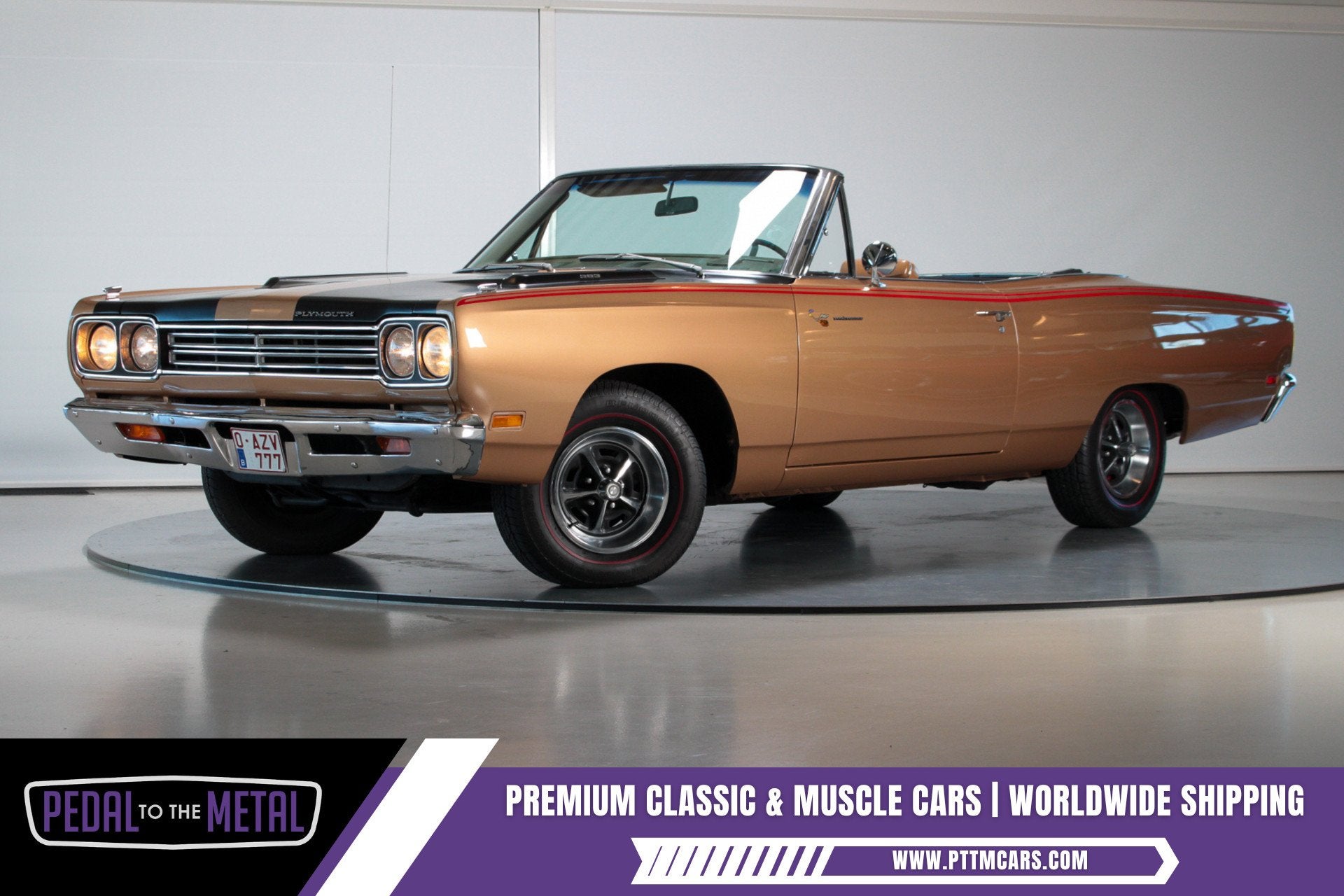 1969 Plymouth Road Runner|4-Speed|Matching #s|Build Sheet, Auto's, Oldtimers, Achterwielaandrijving, 334 pk, Leder, Handgeschakeld