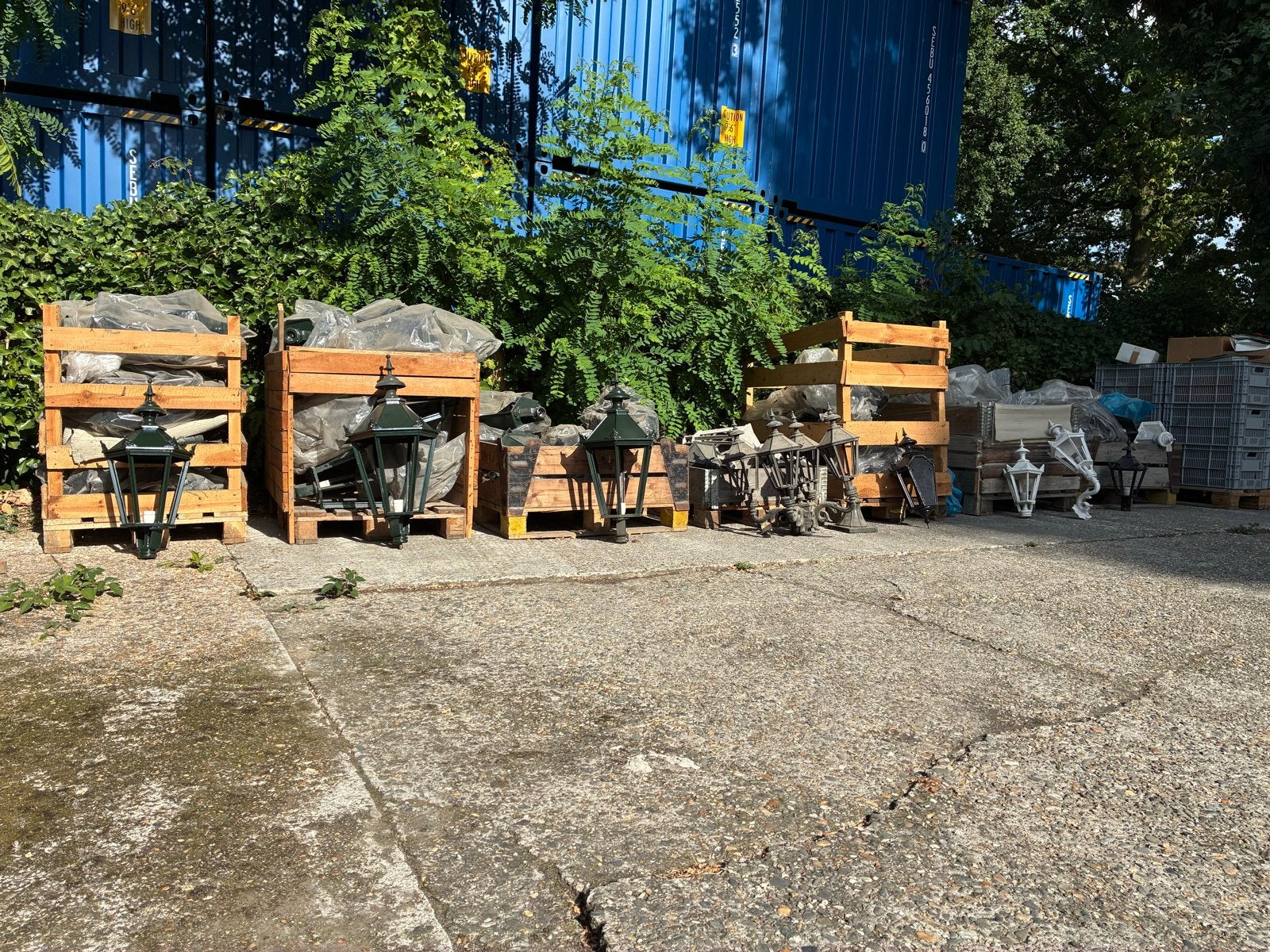 Grote partij buitenlantaarns in div. afmetingen en kleuren, Tuin en Terras, Buitenverlichting, Ophalen, Minder dan 50 watt, Staande lamp