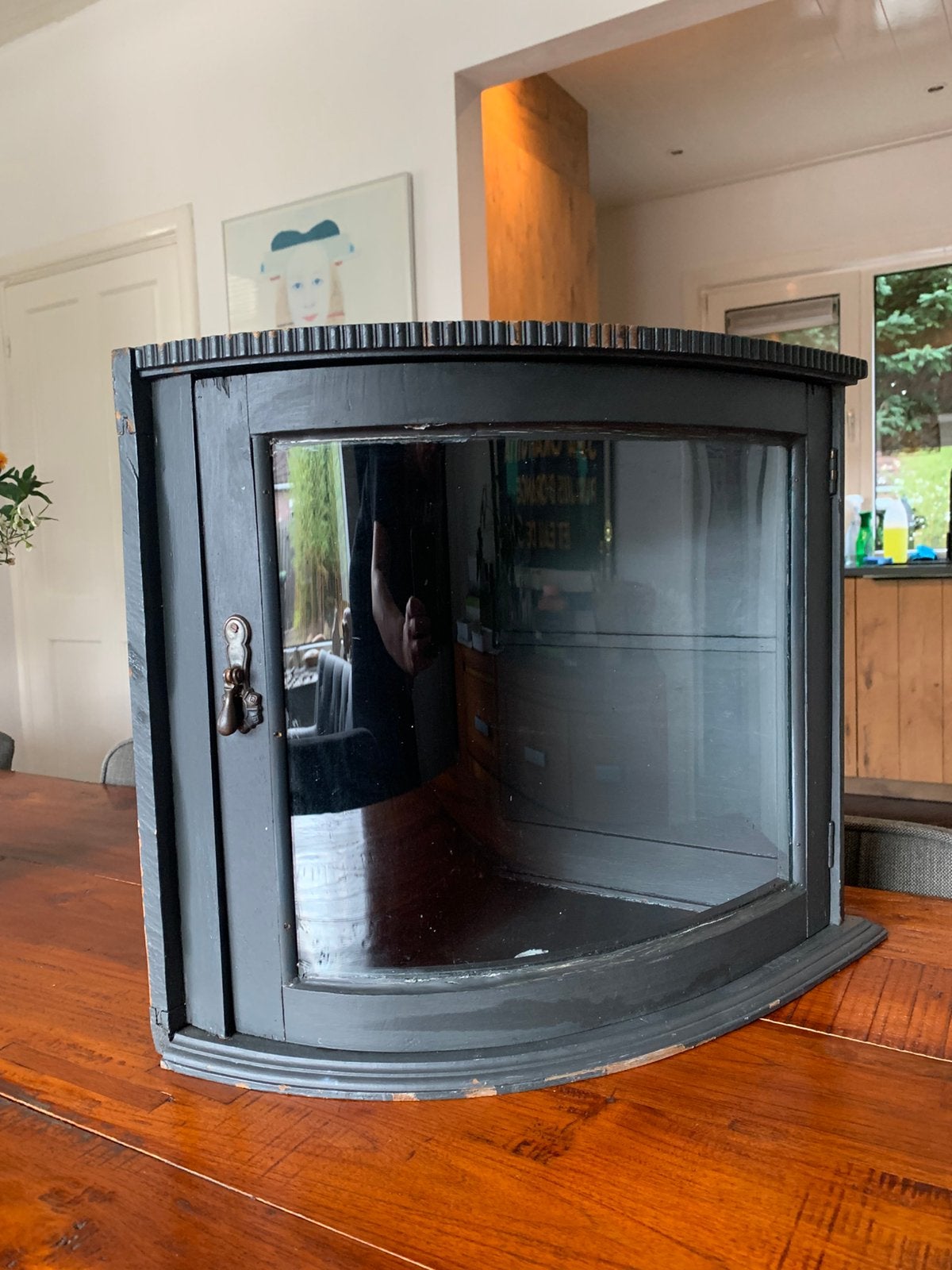 Vitrine kastje art deco 1920, Antiek en Kunst, Ophalen