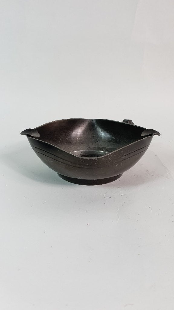 Vintage asbak tin, engeltjestin, 11 cm vierkant. 7A12, Antiek en Kunst, Ophalen of Verzenden