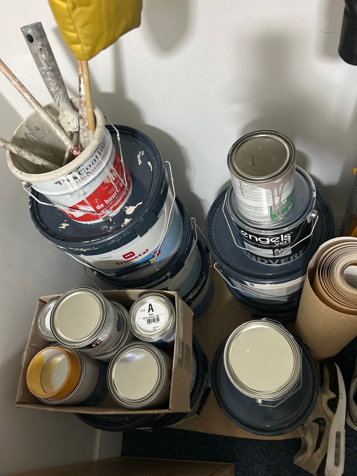 Diverse TRIMETAL, Farrow & Ball, Little Greene verf, Doe-het-zelf en Verbouw, Gebruikt, Overige kleuren, Ophalen of Verzenden