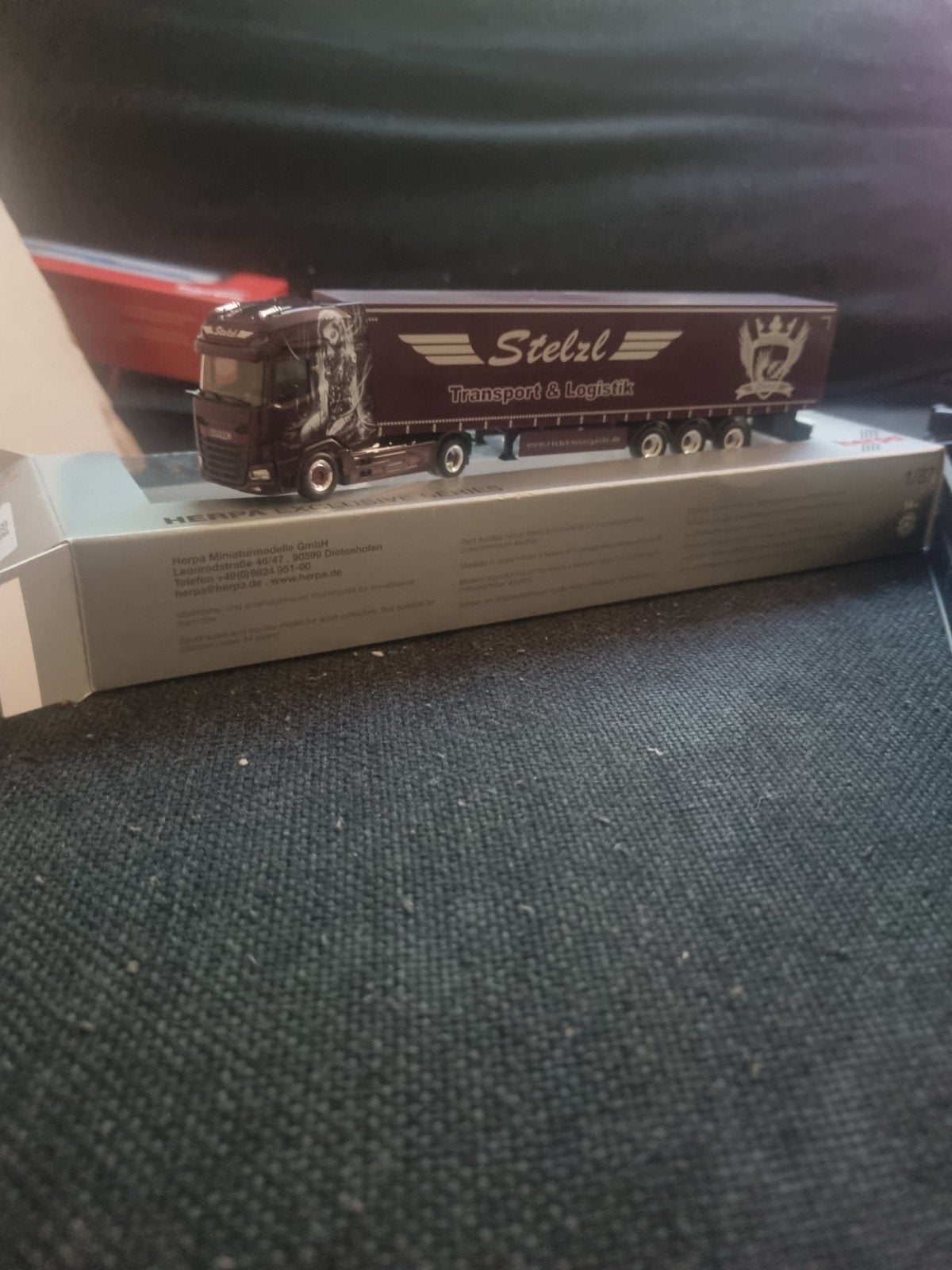 Herpa  Daf xg   stelz  met trailer, Ophalen of Verzenden, Nieuw, Bus of Vrachtwagen, Herpa