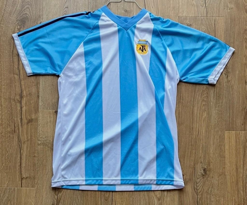 voetbalshirt Argentinië WK2002 replica maat L WK voetbal, Ophalen of Verzenden, Zo goed als nieuw, Buitenlandse clubs, Shirt