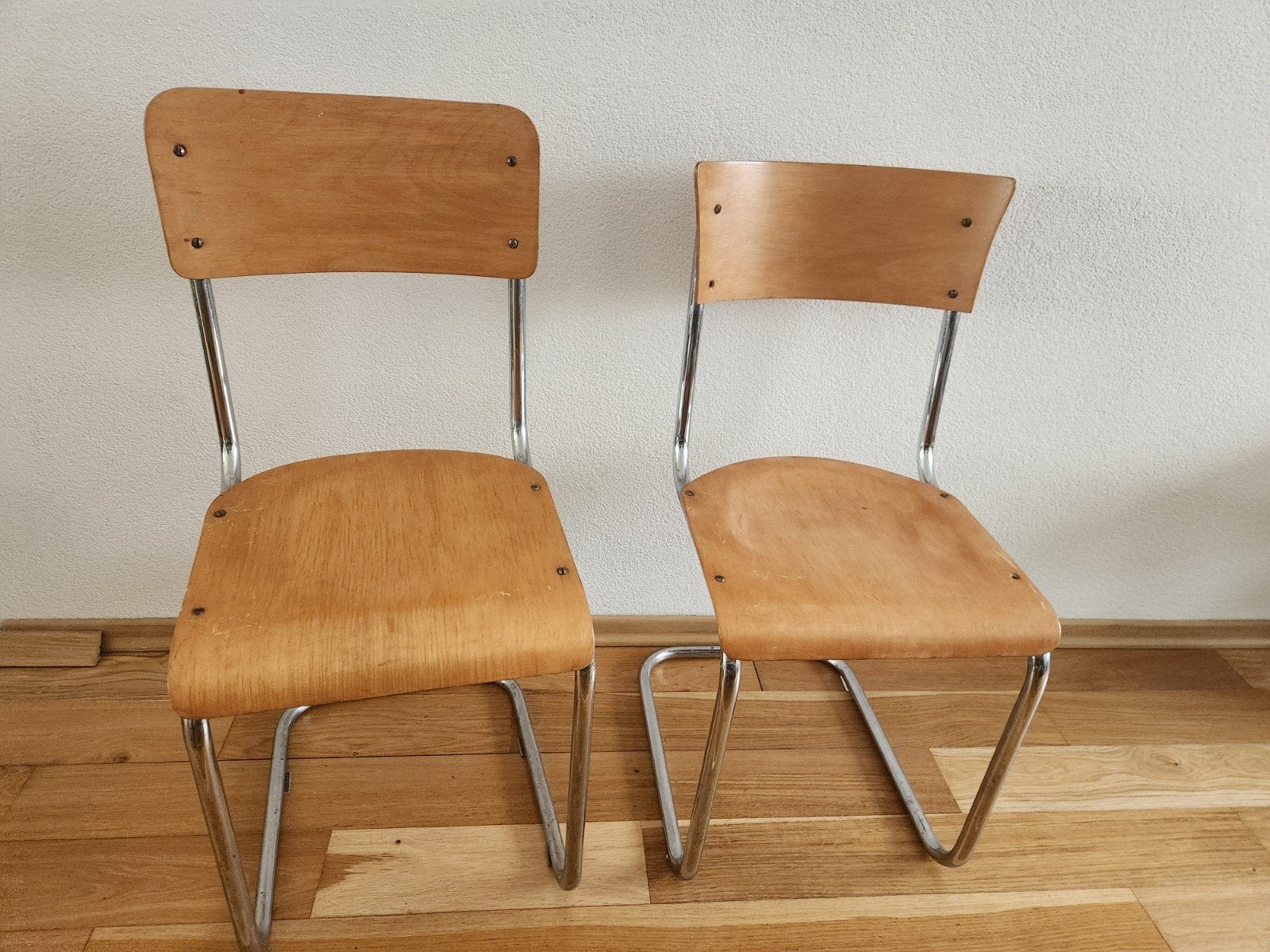 Twee Jaren '70 Sledestoelen - Vintage Design, Ophalen of Verzenden