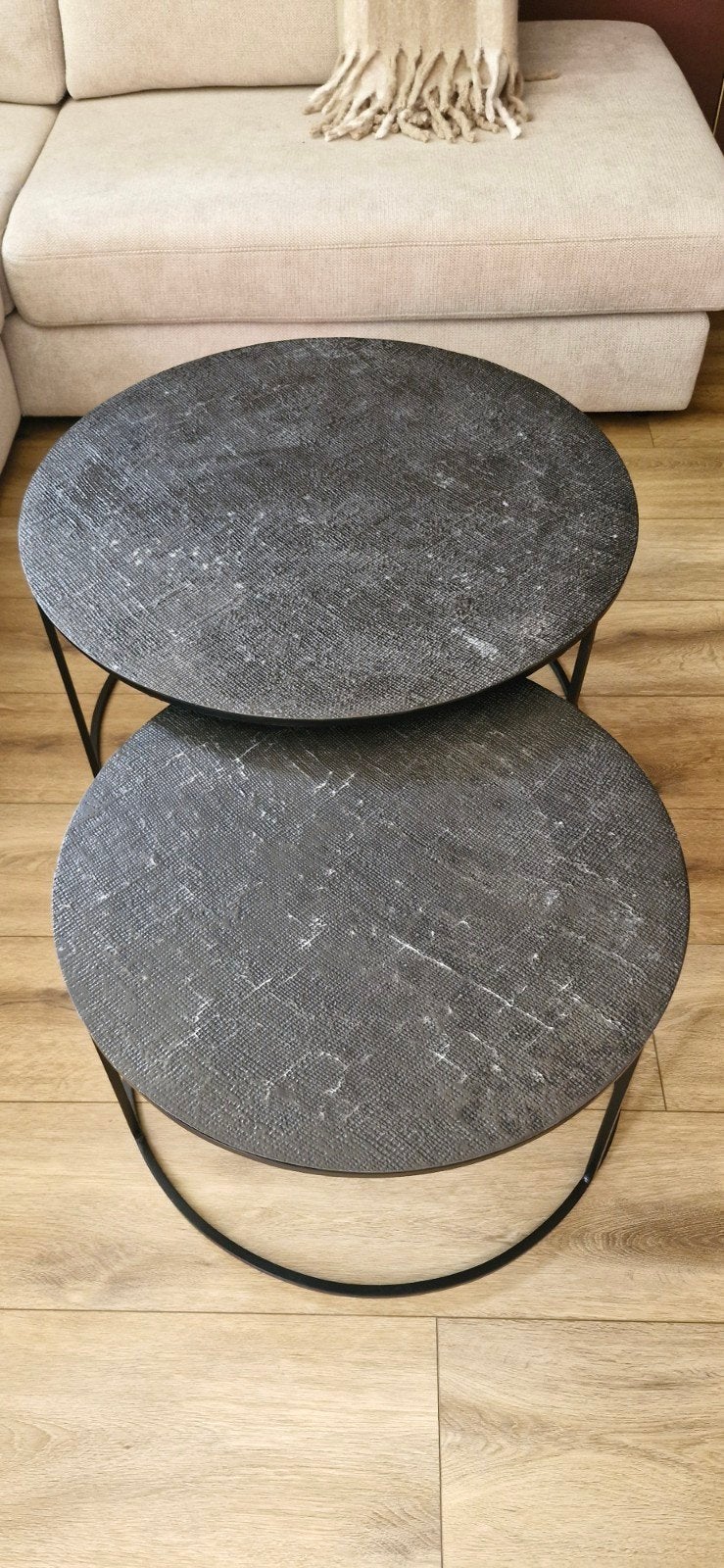 Set van 2 salontafels, Ophalen, Gebruikt, 50 tot 100 cm, Overige materialen