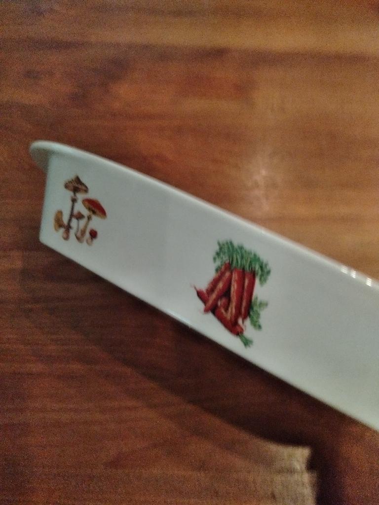 Vintage Bleu Band schaal, Porselein of Keramiek, Schaal, Ophalen of Verzenden, Zo goed als nieuw