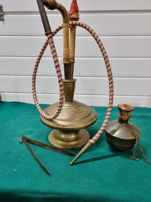 waterpijp vintage messing, Ophalen of Verzenden