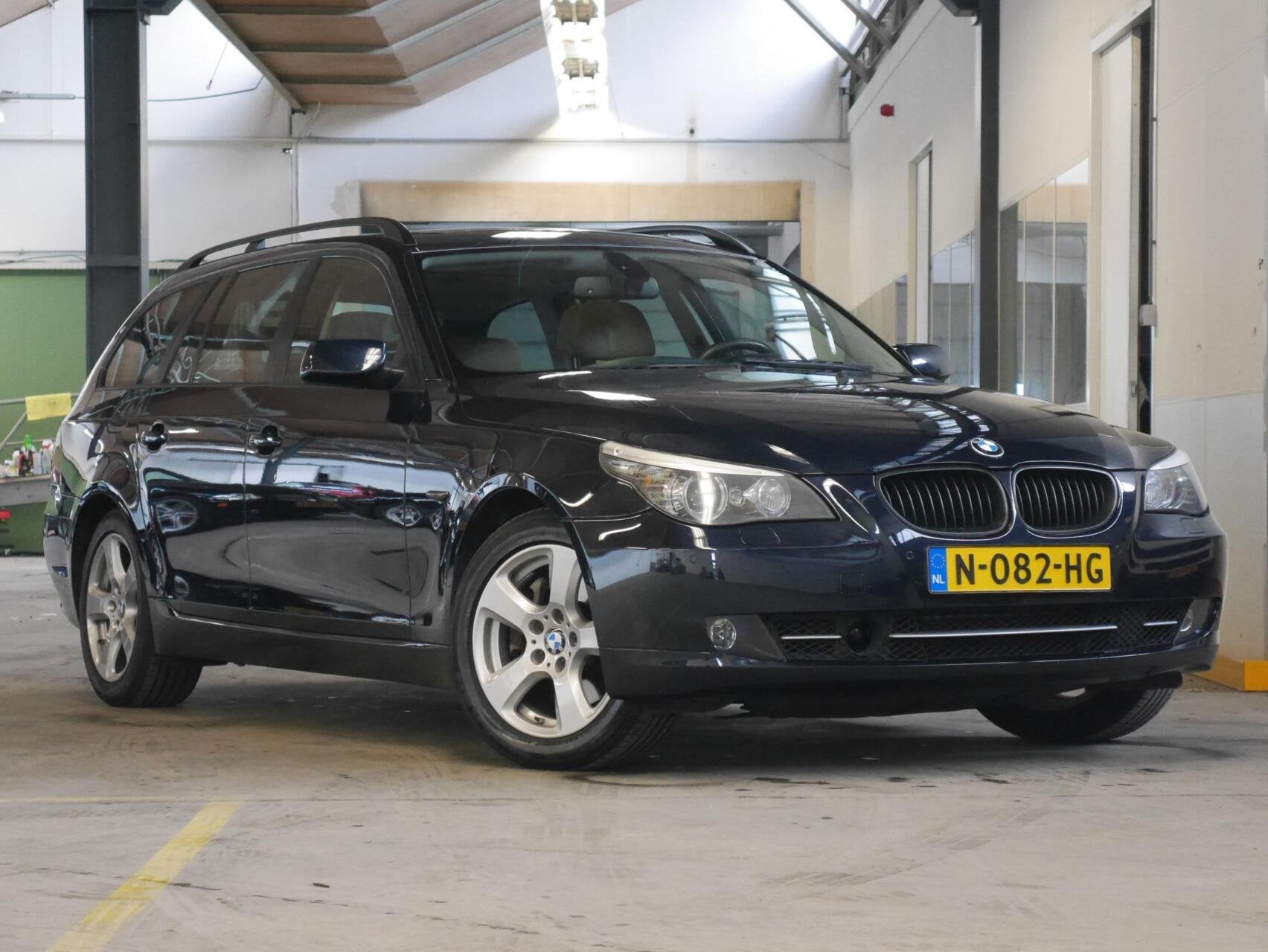 BMW 535xi Touring Automaat Executive BTW EXPORT, Automaat, Gebruikt, Blauw, Leder