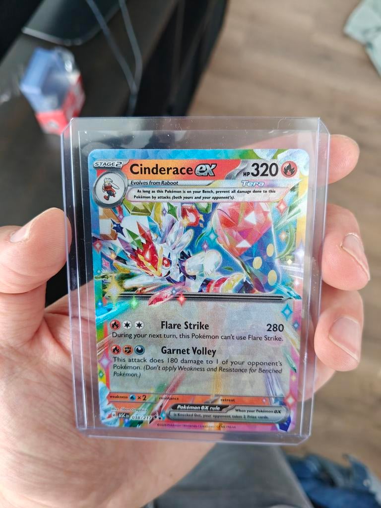 Cinderace EX 038/217 Ascended heroes, Ophalen of Verzenden, Zo goed als nieuw