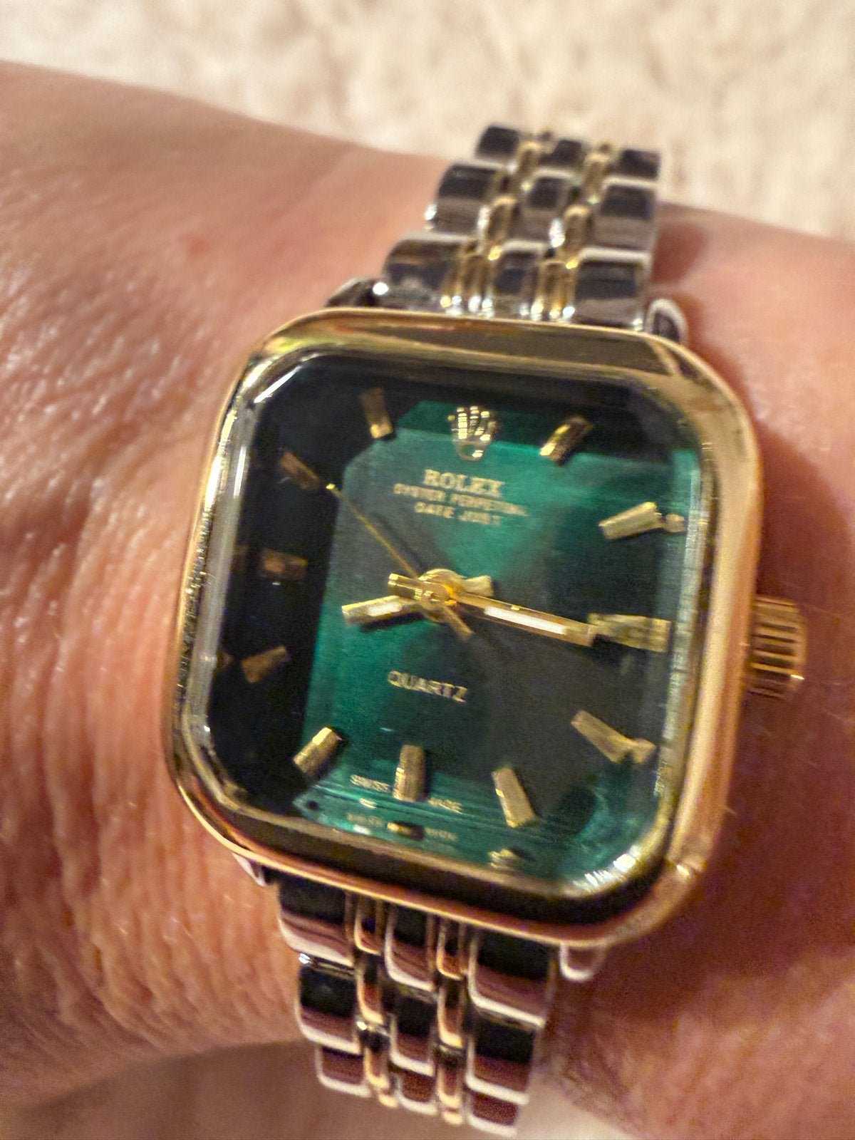 Rolex Oyster Perpetual Date Just Quartz Dameshorloge, Gebruikt, Polshorloge, Ophalen of Verzenden, Rolex