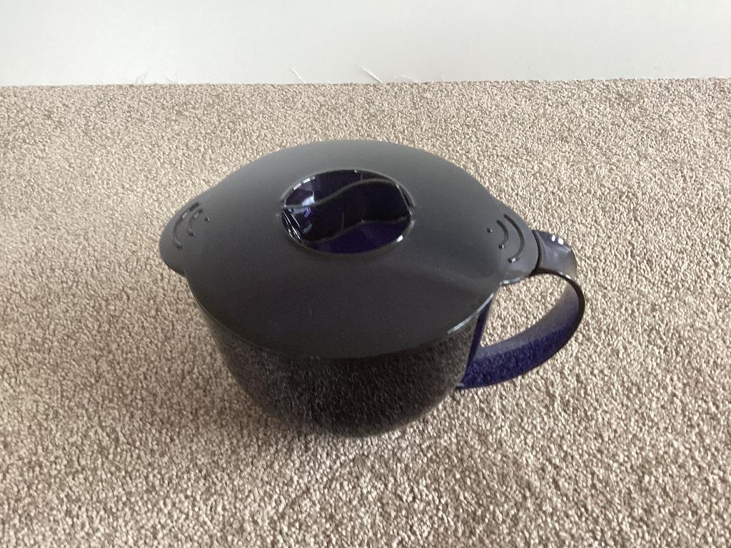 Tupperware Microcook Maatkan # 500 ML, Huis en Inrichting, Keuken | Tupperware, Ophalen of Verzenden, Zo goed als nieuw, Blauw