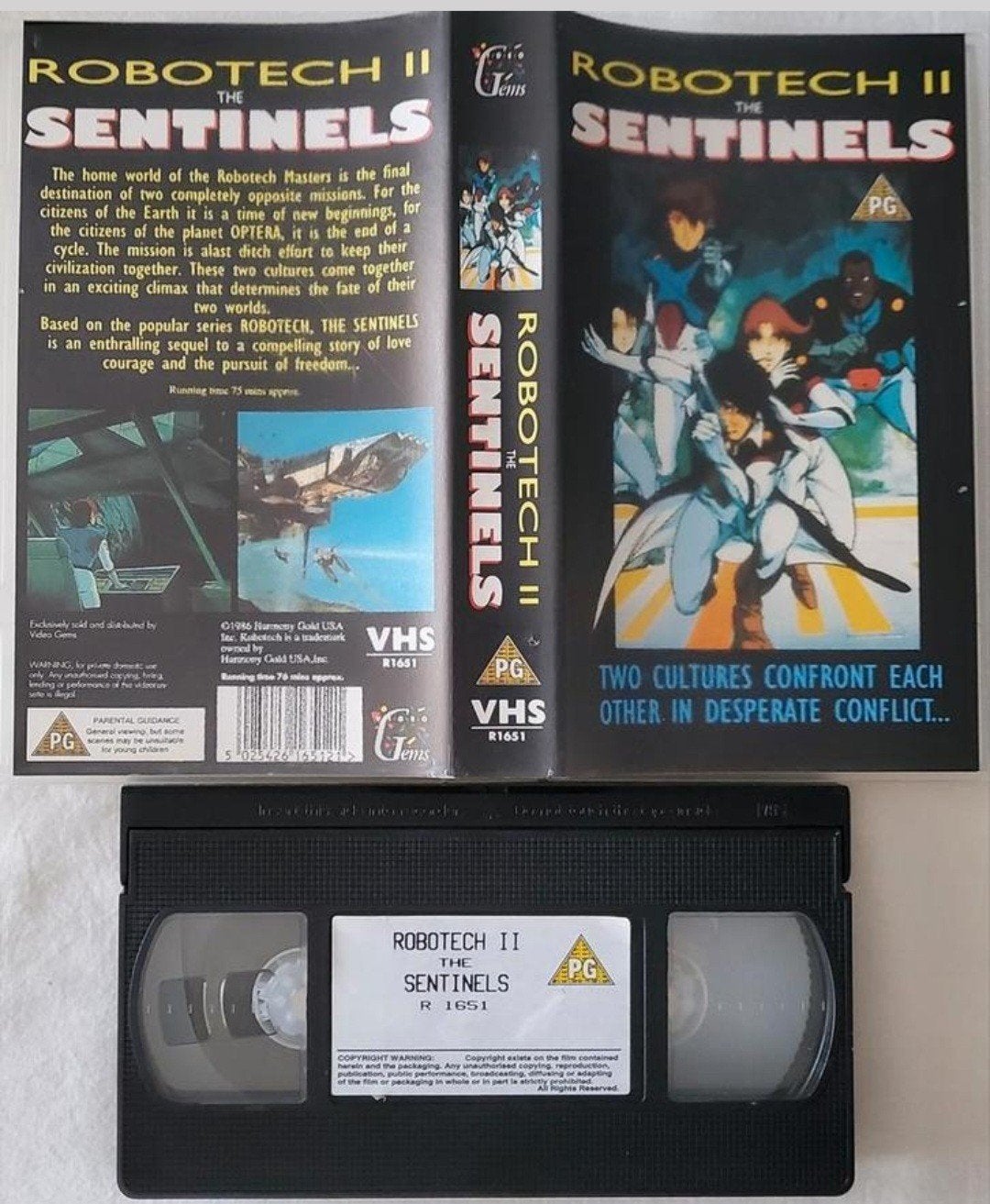 Robotech The Sentinels VHS Cartoon/Anime IMPORT, Cd's en Dvd's, VHS | Film, Alle leeftijden, Ophalen of Verzenden, Zo goed als nieuw